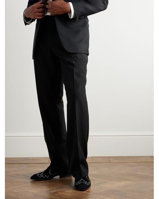 Christian Louboutin Dandysiago Loafers aus Samt mit Verzierungen und Ripsband in Black für Herren