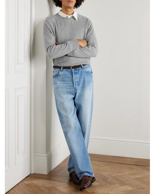 Ghiaia White Cotton Sweater for men