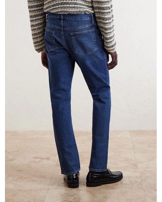 FRAME Blue Straight-Leg Jeans for men