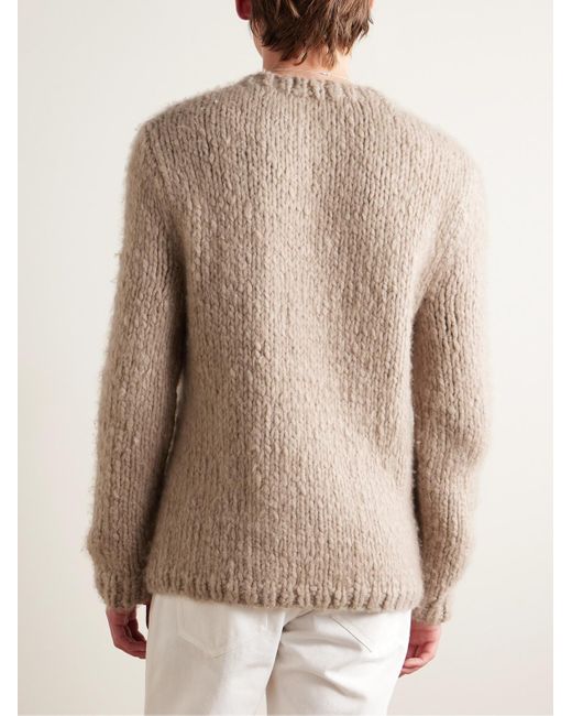 Gabriela Hearst Natural Lawrence Brushed-cashmere Sweater for men