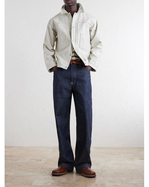 Neighborhood Blue Straight-Leg Jeans for men