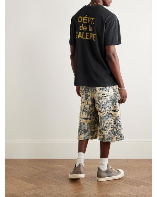 GALLERY DEPT. Black French Logo-Print Cotton-Jersey T-Shirt for men