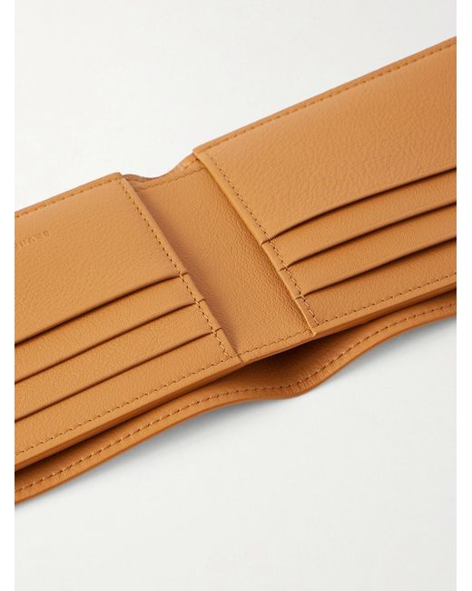 Brunello Cucinelli Natural Logo-debossed Suede Billfold Wallet for men