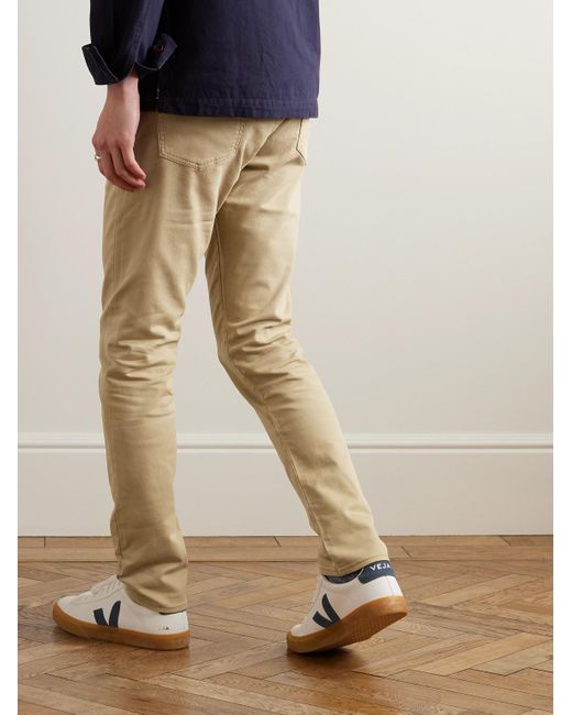 Pantaloni slim-fit a gamba dritta in misto cotone Sullivan di Polo Ralph Lauren in Natural da Uomo