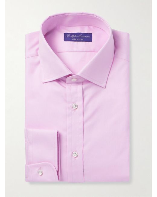 Ralph Lauren Pink Aston Cutaway-collar Cotton-twill Shirt for men