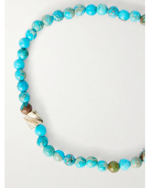 Luis Morais Blue 14-Karat Ruby And Sapphire Bracelet for men