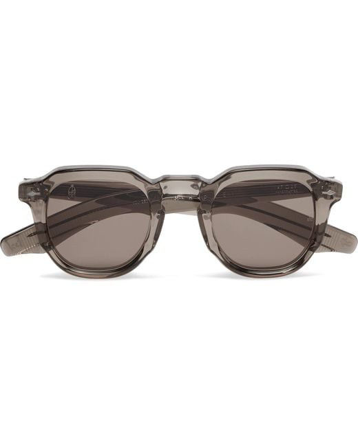 Jacques Marie Mage Gray Ripley Round-frame Acetate Sunglasses for men