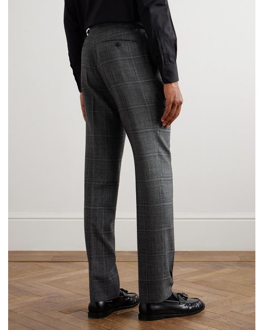 Pantaloni Slim-Fit A Gamba Dritta di Tom Ford in Gray da Uomo
