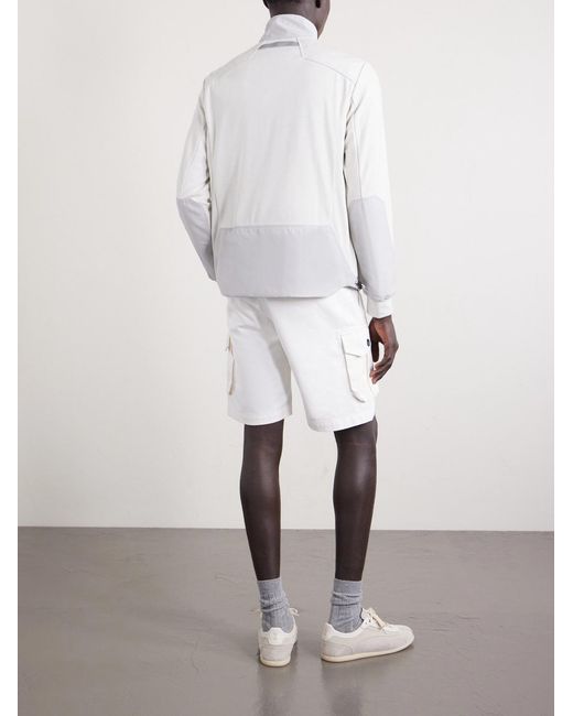 Sease White Explorer Ripstop-trimmed Virgin Wool-blend Sweater for men