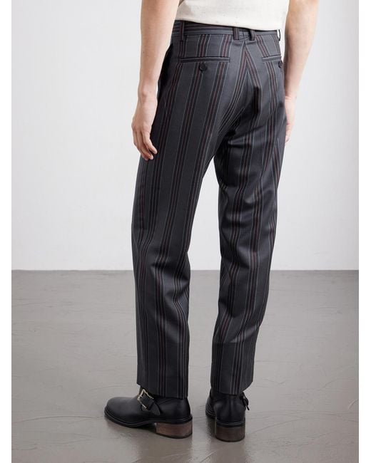 Enfants Riches Deprimes Blue Henri's Everyday Straight-Leg Virgin Wool-Twill Trousers for men