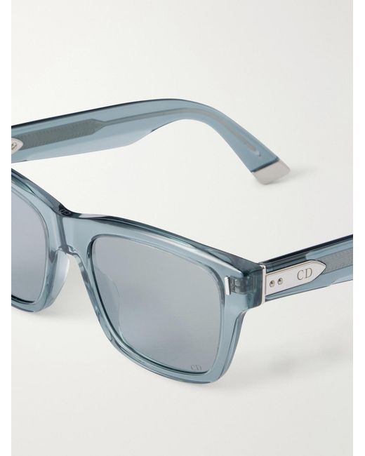 Dior Blue Diortailoring S1I Square Acetate Sunglasses for men