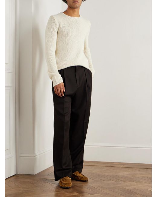 Gabriela Hearst White Surya Slim-Fit Cashmere Sweater for men