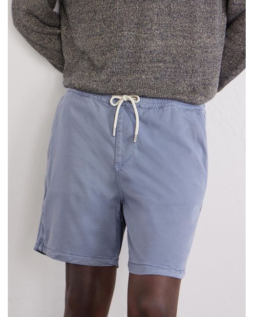 NN07 Blue Gregor Straight-Leg Tencel Lyocell And Lenzing Ecovero-Blend Twill Drawstring Shorts for men