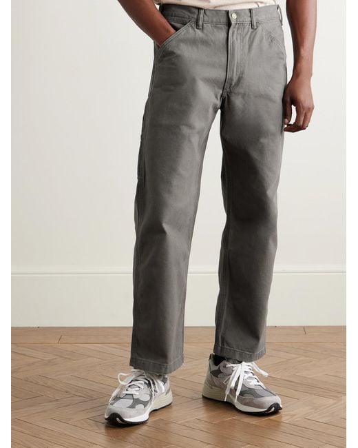 Polo Ralph Lauren Gray Dungaree Straight-Leg Carpenter Jeans for men