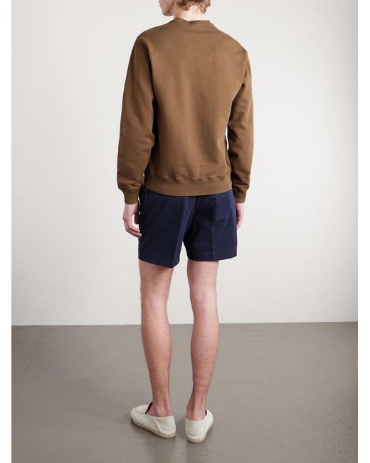 Tom Ford Brown Logo-embroidered Cotton-jersey Sweatshirt for men