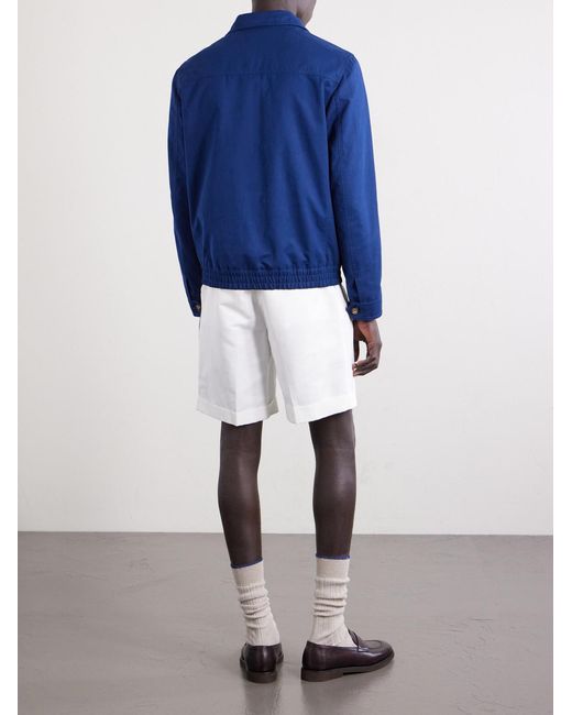 Brunello Cucinelli Blue Shell Jacket for men