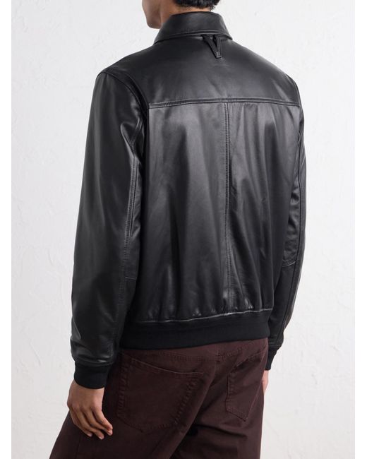 Valstar Black Roy Leather Jacket for men