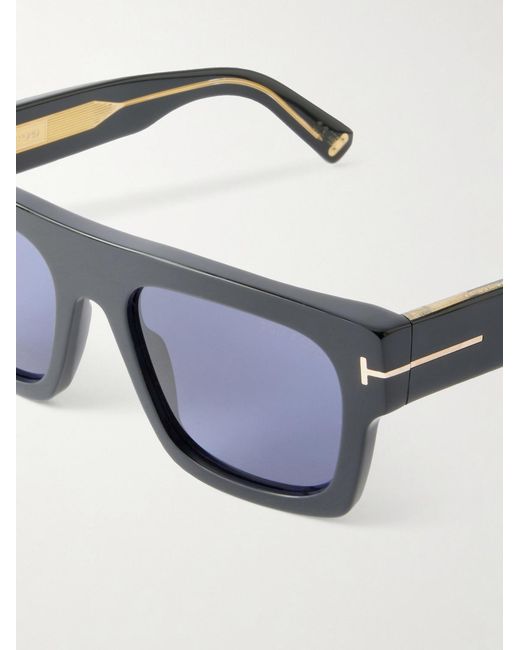 Tom Ford Blue Square-Frame Acetate Sunglasses for men