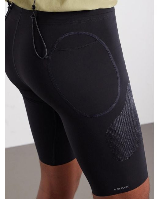 Satisfy Blue Logo-Appliquéd 9' Justice Cordura Shorts for men
