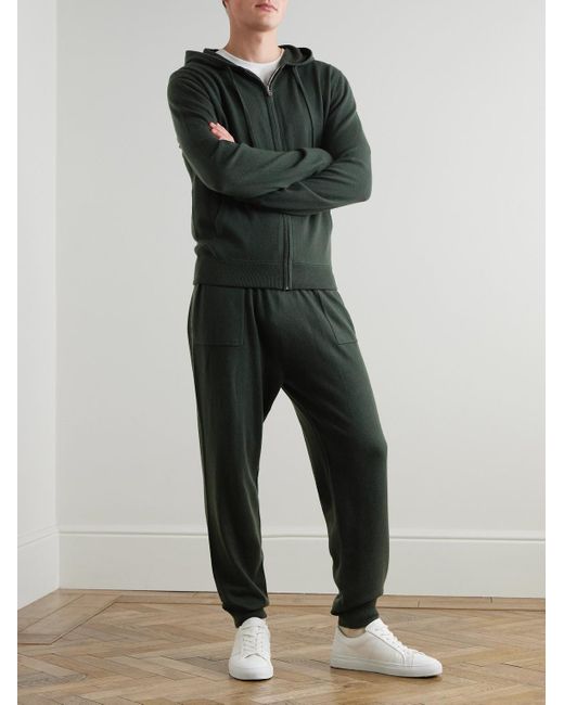 Mr P. Green Wool And Cashmere-Blend Zip-Up Hoodie for men