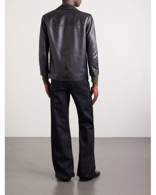 Gucci Blue Flared Horsebit-Embellished Jeans for men