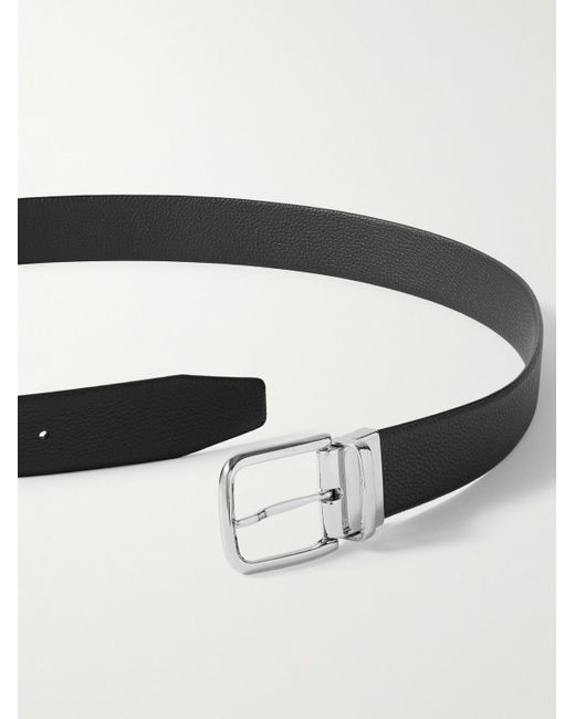 Andersons Black 3.5cm Reversible Full-grain Leather Belt for men