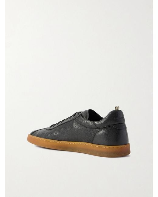 Officine Creative Black Halo 001 Deerskin Sneakers for men