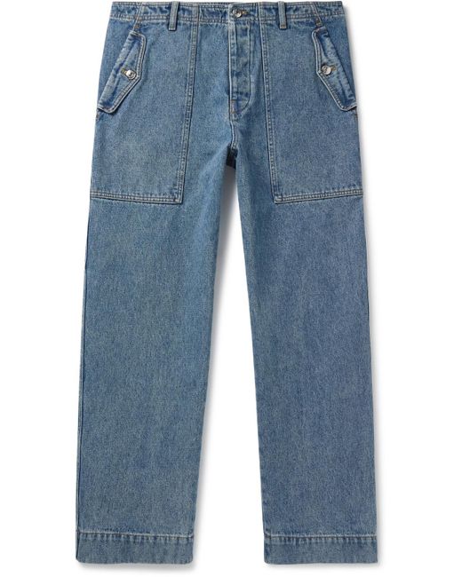 Maison Kitsuné Blue Straight-leg Jeans for men