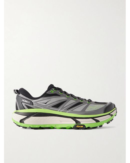 Hoka One One Green Mafate Speed 2 Rubber And Mesh Running Sneakers for men