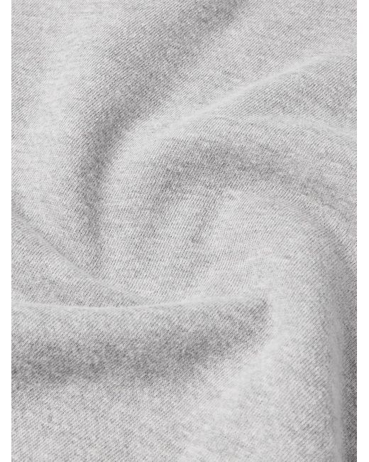 Les Tien Gray French Terry Cotton-jersey Raglan Hoodie for men