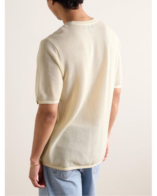 Rag & Bone Natural Payton Cotton-piqué T-shirt for men