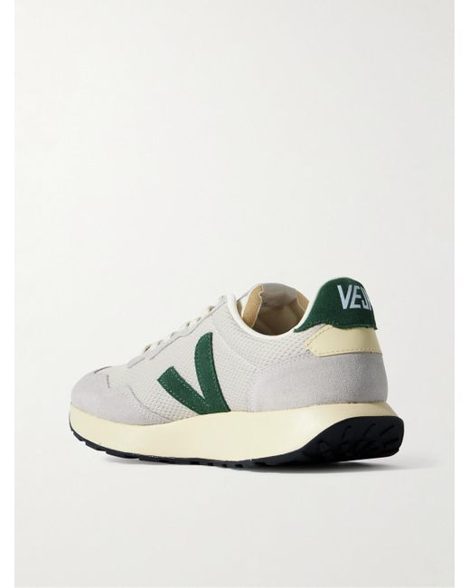 Veja Metallic Paulistana Suede-Trimmed Alveomesh Sneakers for men
