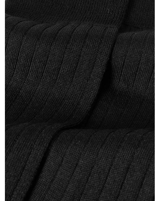 Falke Black Finest Two-Pack Ribbed Cashmere-Blend Socks for men