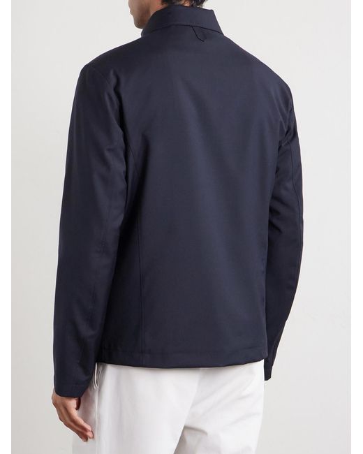 Canali Blue Super 120s Wool Jacket for men