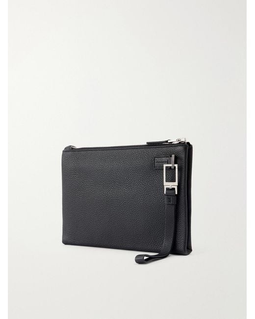 Tom Ford Black Leather Pouch for men