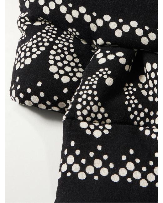 Kapital Kesa wattierter Schal aus Webstoff mit Bandana-Print in Black für Herren