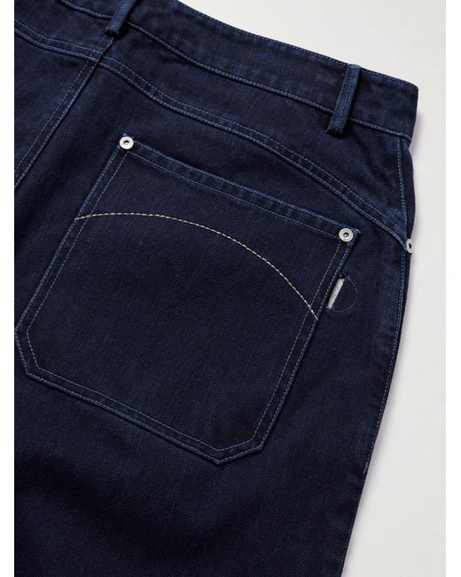 Folk Blue Barrel-leg Jeans for men