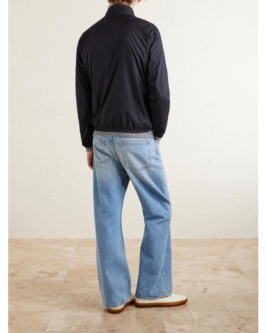 Herno Blue Reversible Shell And Jersey Jacket for men