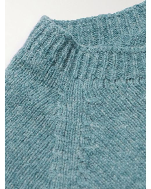 Wool Sweater di Sunspel in Blue da Uomo