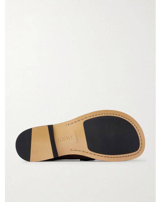 Loewe Brown Campo Suede Loafers for men