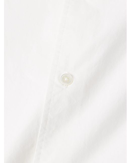 Officine Generale White Guito Cotton-poplin Shirt for men