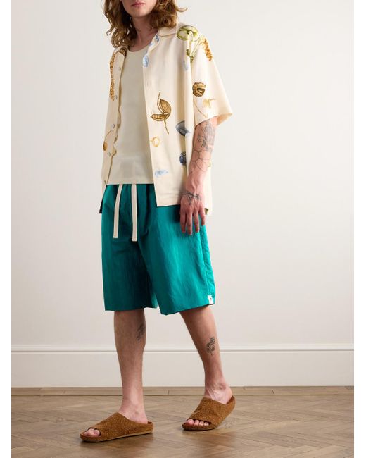 Jil Sander Blue Straight-leg Padded Shell Shorts for men