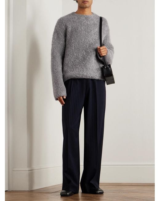 Séfr Gray Jermaine Mohair And Wool-blend Bouclé Sweater for men
