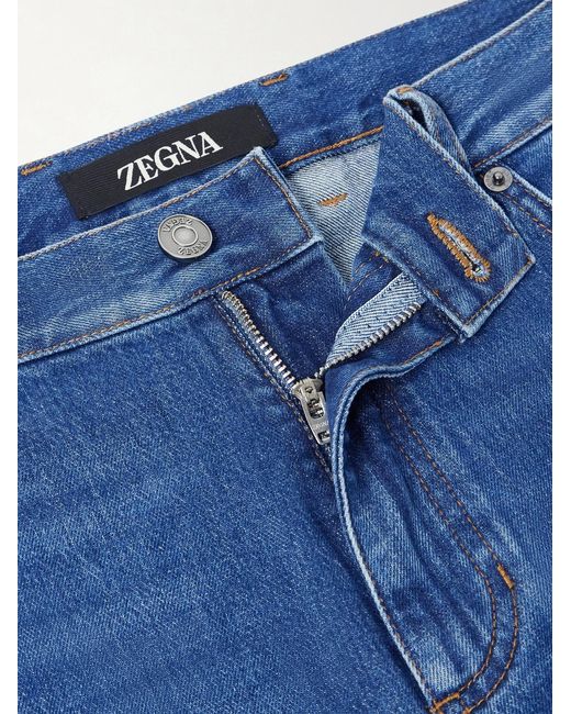 Zegna Blue Vintage House Straight-leg Jeans for men