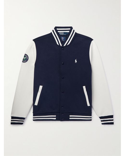 Polo Ralph Lauren Blue Baseball Cotton-blend Jacket for men