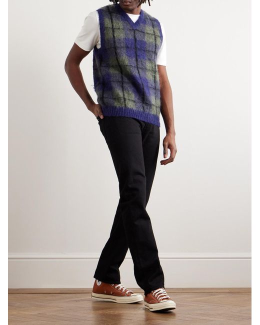 Orslow Black 107 Slim-Fit Denim Jeans for men