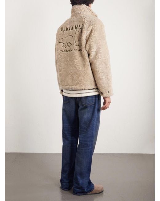 Human Made Natural Shell-trimmed Fleece Jacket for men