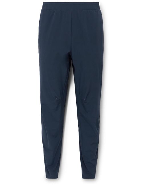 On Shoes Blue Movement Slim-fit Tapered Mesh-trimmed Stretch-shell Trousers for men