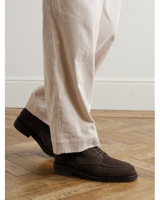 Mr P. Black Jacques Suede Boots for men