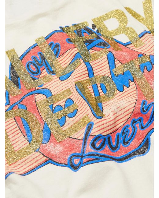 GALLERY DEPT. White Doc Johnson Toys 4 Love Glittered Printed Cotton-jersey T-shirt for men